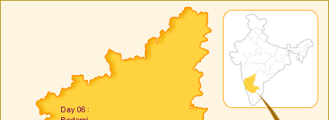Golden Chariot Train Tour Map